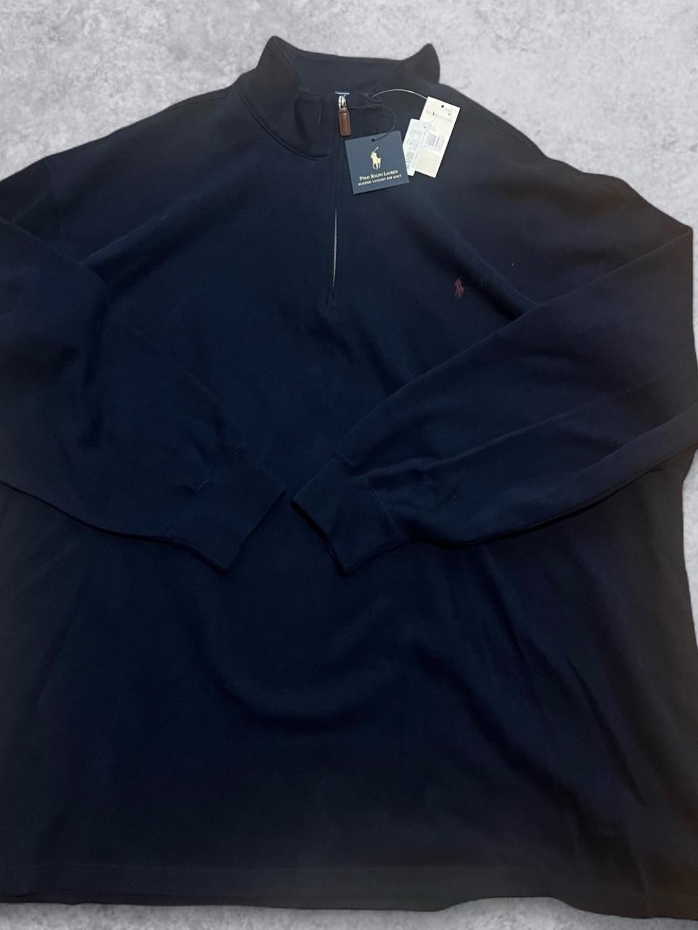 Vintage Polo Ralph Lauren 1/4 Zip Up Sweater Mens 4XB Deadstock NWT